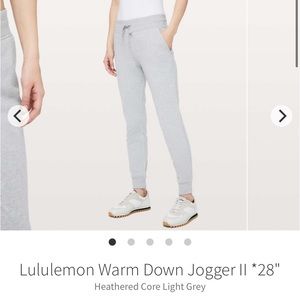 Lululemon Warm Down Joggers
